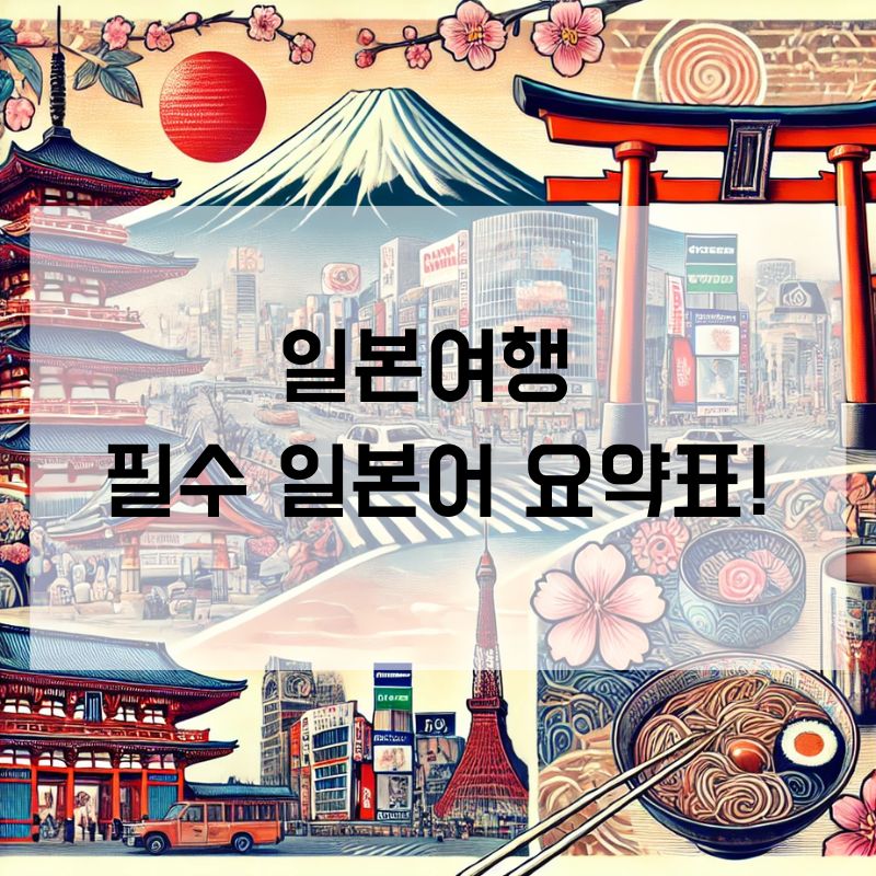 곤니치와뜻 곰방와 오하이요 뜻 일본여행 필수 일본어!