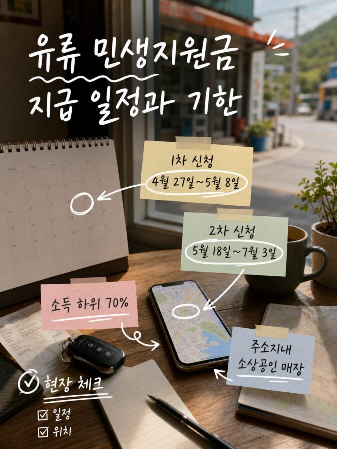 유류 민생지원금 지급 일정과 기한이 궁금해요 근처 맛집·숙소·주의사항 체크 일정 짜기 전 확인하세요 1 support b imagegen2 5
